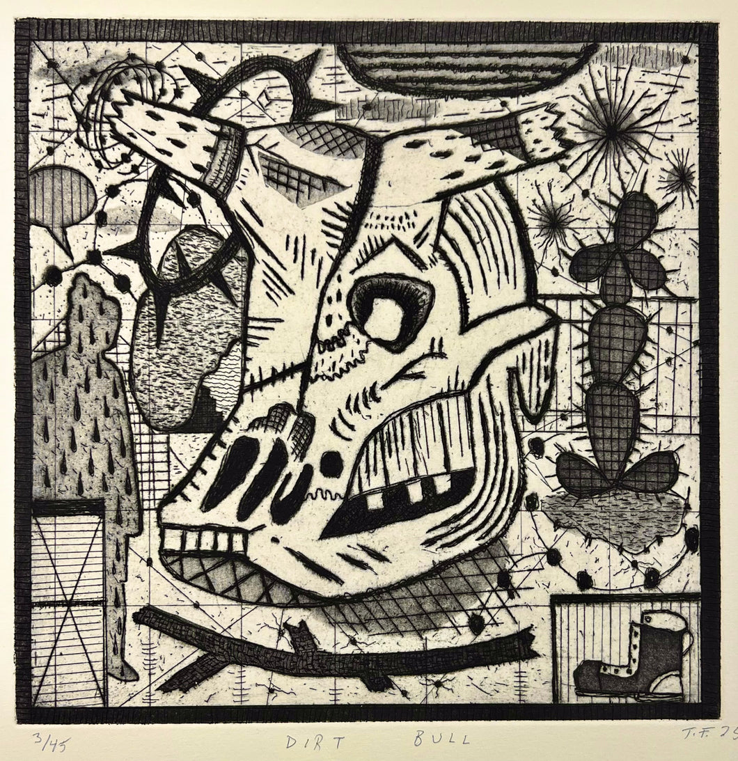 Dirt Bull by Tony Fitzpatrick