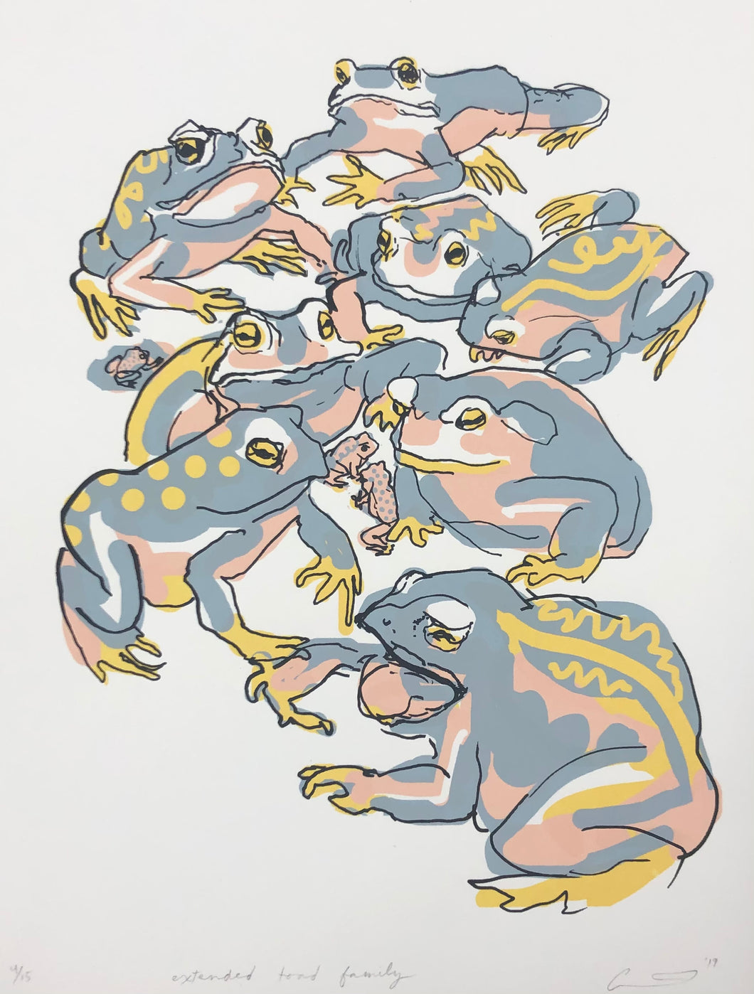 Extended Toad Family by Catherine Winings