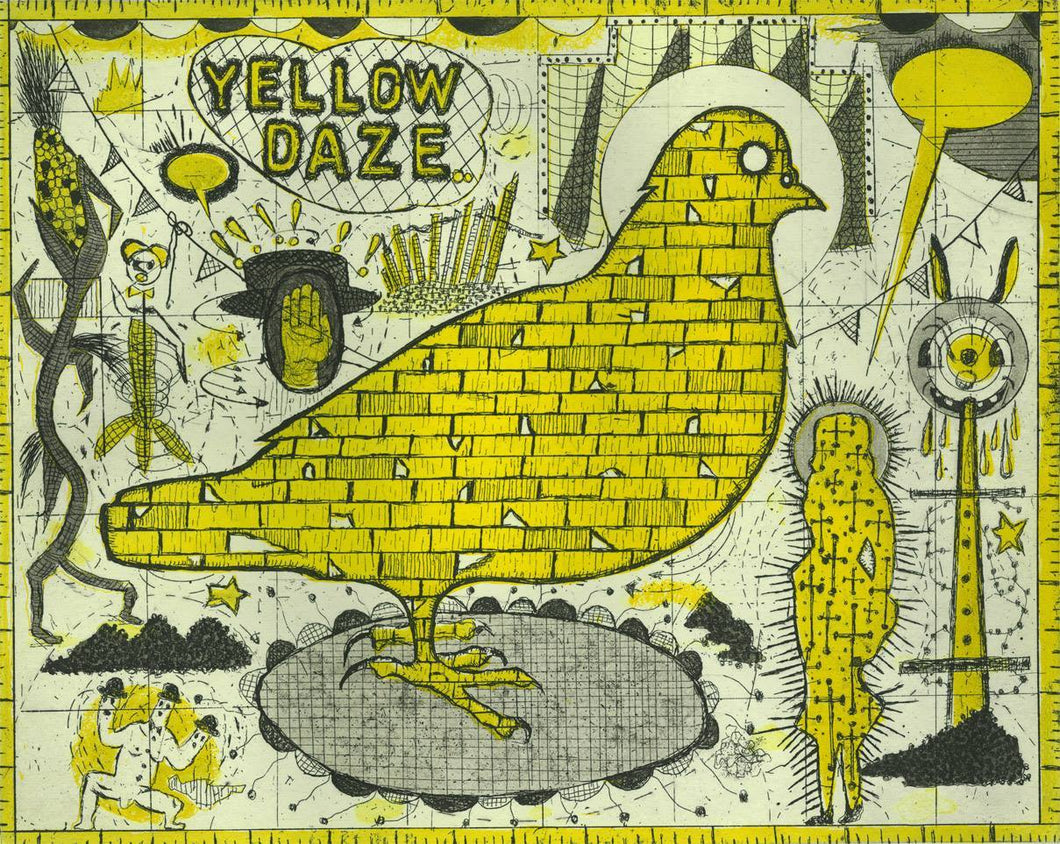 Yellow Daze by Tony Fitzpatrick